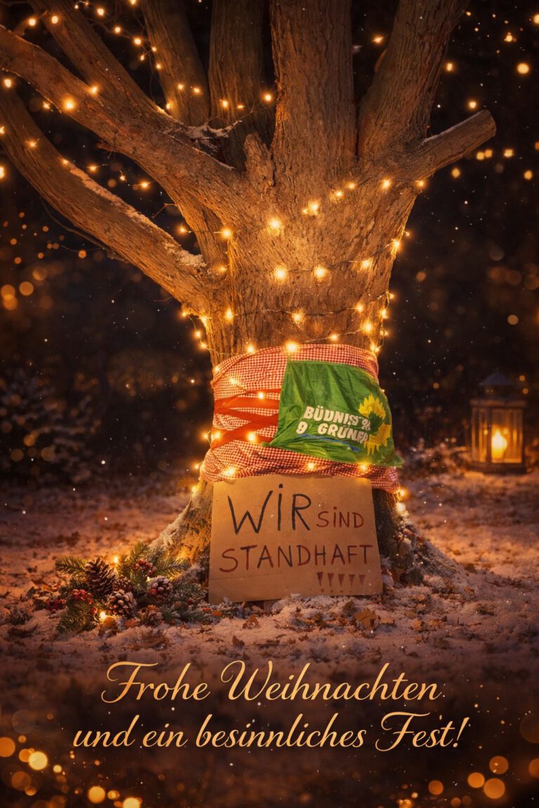 Stellungnahme der Grünen Ortsgruppe zur Beschneidung der ortsbildprägenden Eiche